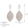 Classical Drop Dangle Earrings Bride Teardrop Shape Crystal Earring for Women Rhinestone Wedding Jewelry