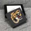 Mit Box Hohe Qualität Männer Brieftaschen Geldbörse Mode Stil Schlange Tiger Kopf Muster Falten Geldbörsen Klassische Frauen Brieftasche Portafogl223N