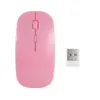 Wireless Gaming Mouse Ultra-Thin Mute Mouse 2.4 ГГц 4 ключей Оптические мыши 1600DPI для ПК Настольный компьютер Ноутбук