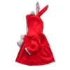 Bebek Kız Giysileri Uzun Kollu Hoodies Coat Sonbahar Kış Pamuk Kapüşonlu Güzel Bunny Kid 210515