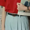 Bälten vintage kvinnors bälte ren färg casual mode korea ins ulzzang enkel college harajuku