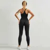 Chrisure rode vrouwen trainingspak voor fitnesssport naadloze zomer 2 stuks set sport pak vrouwen push-up beha en buiten leggings 210727