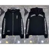 Mode lyxiga mäns dragkedja tröjor hoodies varumärkesdesigners man kvinnor tröja jacks hästsko sanskrit tvärtryck pullover huvtröja tröja tröja