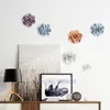 Декоративные предметы фигурки современные 3D Творческие керамические цветы домашние стена висят пиони розовая цветочный украшение гостиной назад