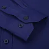 Plus Stor storlek 8XL 7XL Slim Fit Mens Business Casual Långärmad Skjorta Klassisk Vit Svart Mörkblå Man Social Dress SHIRTS 220309