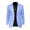 High Quality Plaid Men Blazers Wedding Business Suit Jacket Casual Social Dress Coat Formal Party Tuxedo Suit Jacket Veste Homme 210527