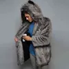 Hiver Mode Hommes Vêtements Chaud Épais Manteau Veste En Fausse Fourrure Parka À Capuche Veste Outwear Cardigan Surdimensionné Pardessus # g3 211111