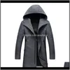 Mengsels Mens Wollen Winter Mannelijke Business Casual Hooded Wol Pea Jas Mannen Merk Overjok Casaco Masculino BG18121 KFWLF CIXC2