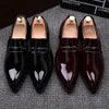 Luxe metalen Stijl mannen Business Prom Schoenen Bruiloft Puntschoen Mannen Flats Loafers Schoeisel EUR siz: 38-43