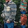 남자 후드 땀 셔츠 겨울 코트 양털 풀오버 스웨트 셔츠 재킷 버튼 칼라 따뜻한 스웨터 소프트 코트 남자