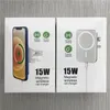 chargeur magnétique sans fil de voiture support de charge rapide pour iphone 13 12 pro max 15w avec boîte de vente au détail