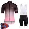 Mens Rapha Team Cycling Jersey bib shorts Set Racing Ropa de bicicleta Maillot Ciclismo verano de secado rápido MTB Ropa de bicicleta Ropa deportiva Y21041051