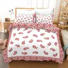 Bedding Sets Ethnic Style 3pcs Microfiber Comforter Duvet Cover Soft Set With Pillowcases For Teens Boys Girls Room Decoration