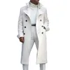 casacos de trincheira branca