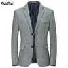 Bolubao Marka Casual Blazer Mężczyźni Wiosna Jesień Mężczyźni Trend Wild Slim Retro Garnitur Blazer Moda Solid Color Formalne Blazers Mężczyzna 210518