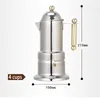 Moka Coffee Maker Heatable Pot Portable Espresso Kettle Stainless Steel Filter Italian Percolator Tool 210423
