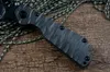 Strider SMF tactisch zakmes Y-START D2 snelstaal zwart stonewashed TC4 vlamtextuur handvat outdoor survivalmes