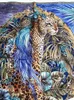 lion print 100% Natural Mulberry* 90*90cm Designer Silk Scarf Hand Rolled Edges foulard en soie luxe