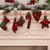 Decorazioni natalizie Ciondoli per alberi di Natale Calze natalizie creative Canne Ornamenti regalo 6 stili T2I52919