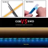 COB LED 스트립 조명 DC 24V LED 스트링 라이트 320 칩/M 하이 루멘 테이프 조명 융통성 6000K 로프 램프 침실 무대 홈 캐비닛 부엌 디일 라이트 링스타