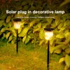 Lampes de pelouse LED lampe solaire torche extérieure étanche lampe sur piquet décoration de jardin éclairage paysager décor de nuit