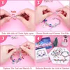 112pcs DIY 쥬얼리 패키지는 키즈 크리스마스로 설정된 Charm Beads Fit Bracelet 목걸이 매력 펜던트 액세서리 뱀 체인