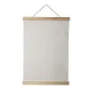 Tissu ordinaire Peinture 30x45 cm Creative Off White Wall suspendue Toile en toile en lin de polyester Sublimation Blans