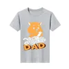 T-shirt da uomo T-shirt retrò Hamster Dad Stars Stripes Kawaii Anime Harajuku Cartoon T-shirt