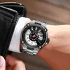 Curren Montre Sier et Noir Montres Hommes Quartz Montre-Bracelet En Acier Inoxydable Bande De Mode Horloge Mâle Montre Homme Style Reloj Q0524