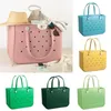 Sacs de rangement Grands captitules Couleur de plage Imitation Silicone panier créatif Portable Femmes Bag1264T