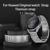 Titanium Watch Rem för Original Huawei Watch 3 Pro 22 mm Titanmetallklockband för Huawei GT 2 Magic 2 GT 2e Armband Band H0915