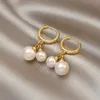 Simple Pearl Earrings For Women Girls 2021 New Chic Jewelry Korean Style Elegant brincos Wholesale