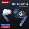 Cuffie wireless Lenovo XT90 TWS Auricolari Bluetooth 5.0 Auricolari sportivi Pulsante Touch Pulsante IPX5 Pullografo impermeabile con scatolare di ricarica 300mAh