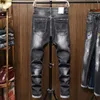 Male Jeans Men Men'S Jean Homme Denim Slim Fit Pants Trousers Black Biker Ripped Jeans For Men Skinny Sweatpants Designer Fashio X0621