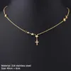 Mode Mehrschichtige Mond Sterne Halsband Halskette Edelstahl Anhänger Halskette Stern Gold Halskette Frauen Halsband Halsketten