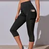 Yoga Outfit Sexy High Waist Leggings Pants Women Seamless Sweat Proof Fitness Hip Sport Biker Shorts Whith Pocket