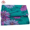 BintaRealWax Soft Cotton African Fabric Dark Green Background Ankara Sewing Material Breathable 6 Yards/Lot Fabrics 40FS1409