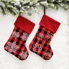 18 inch gebreide kerstversiering xmas sokken xmas-tree hanger grote kerst-kous met lichten kinderen xmas-cadeau tas T9i001420