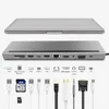 5Gbps 11 in 1 Type-C HUB Adapter USB C Laptop Docking Station to USB-C HD-compatible VGA Audio PD Converter for PC Notebook