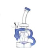 Rökning Vattenrör Vortex Recycler DAB Rig Vaxvatten Bong Heady Klein Bongs Bubbler Cyclone Bägare Glas DAB Rigs i lager USA