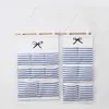 Storage Bags Hanging Handbag Organizer 6 or 8 Pockets Cotton Linen Fabric Wall Door Bag Pouch