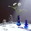 Vases De Luxe Creative Couleur Primaire Art Vase En Verre À La Main Artisanat Maison Table Décor Ornement Hydroponique Arrangement De Fleurs