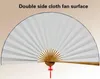 Large Blank Paper Fan Artist DIY Painting Wall Hanging Cos Prop Retro Mount Living Room Fans Decorative Folding Other Home Decor