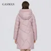 Gasman Winter Jacket damskie ciepłe, długie, grube płaszcz z kapturem parka samica ciepła kolekcja w dół kurtki plus w rozmiarze 1702 210813