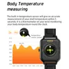 MX7 Smart Watch Men Women Body Temperature Blood Pressure Monitor DIY watchfaces Music Playback Smartwatch For Android ios