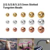 Perles en tungstène fendues durables, 25 pièces/lot, 2/2, 5/2, 8/3.3/3.5mm, attaches à la mouche, matériel joliment conçu, accessoire de pêche