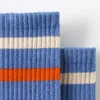 Men's Socks 5Pcs Solid Color Horizontal Bar Tube Three Yarn Texture Men And Women Cotton Couple Sock