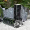 Süblimasyon Düz Tumbler Boşlukları 3D Göz Kamaştırıcı Renk Solunum Dökümü Tumblers Tavuskuşu Desen Glitter Su Şişeleri Kapakları Paslanmaz Çelik Seyahat Kahve Kupaları