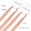 Luxukisskids Hela 10st Lot 1mm Rose Gold Svart rostfritt stål Snakkedjor Halsband Bulkkedjor smycken aldrig bleknar G0913240A