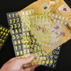Prezent Koreańskie kreatywne złoto -złoto i folia folia planista naklejka na cięcie za DIY Scrapbooking Telefon DZIENNIK LISTE
